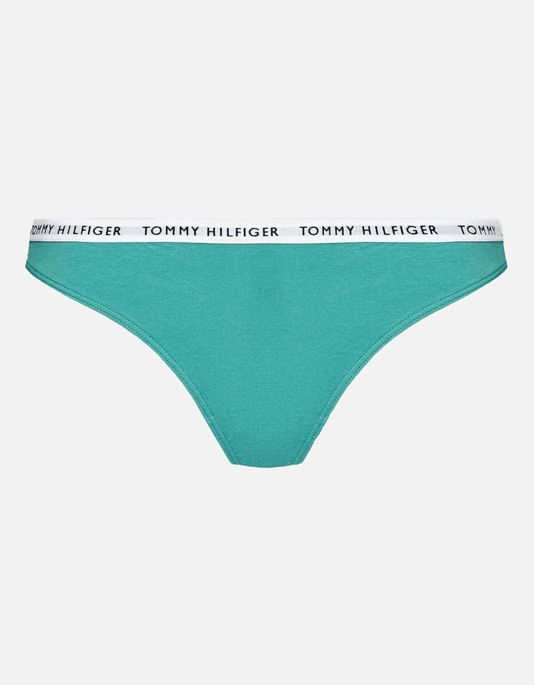 Cotton 3-Pack Thong, Cranberry/Aqua/Saltwater Green