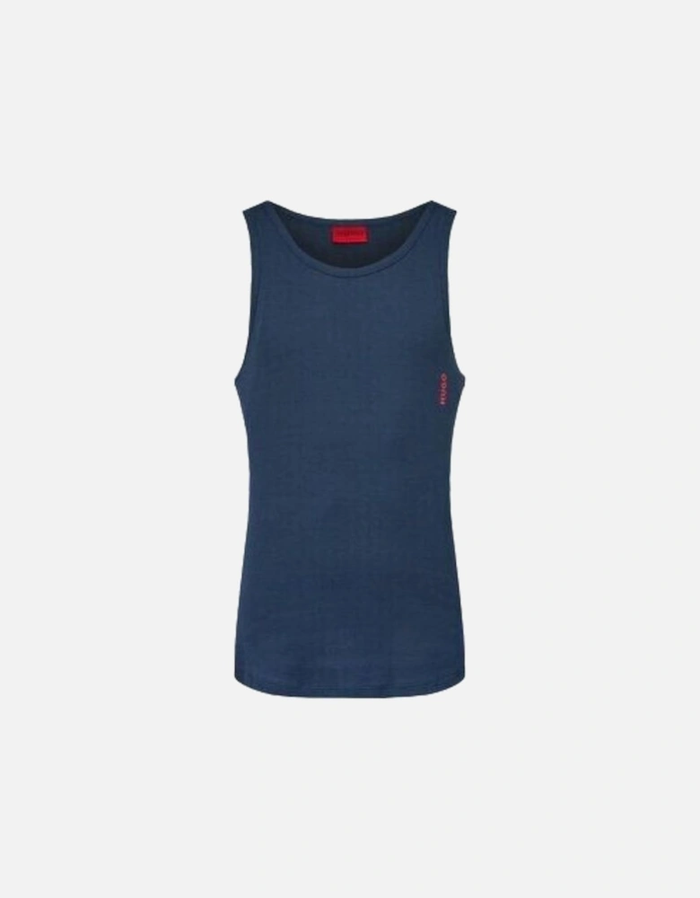 2-Pack Ribbed Tank Top Vests, Mint/Navy