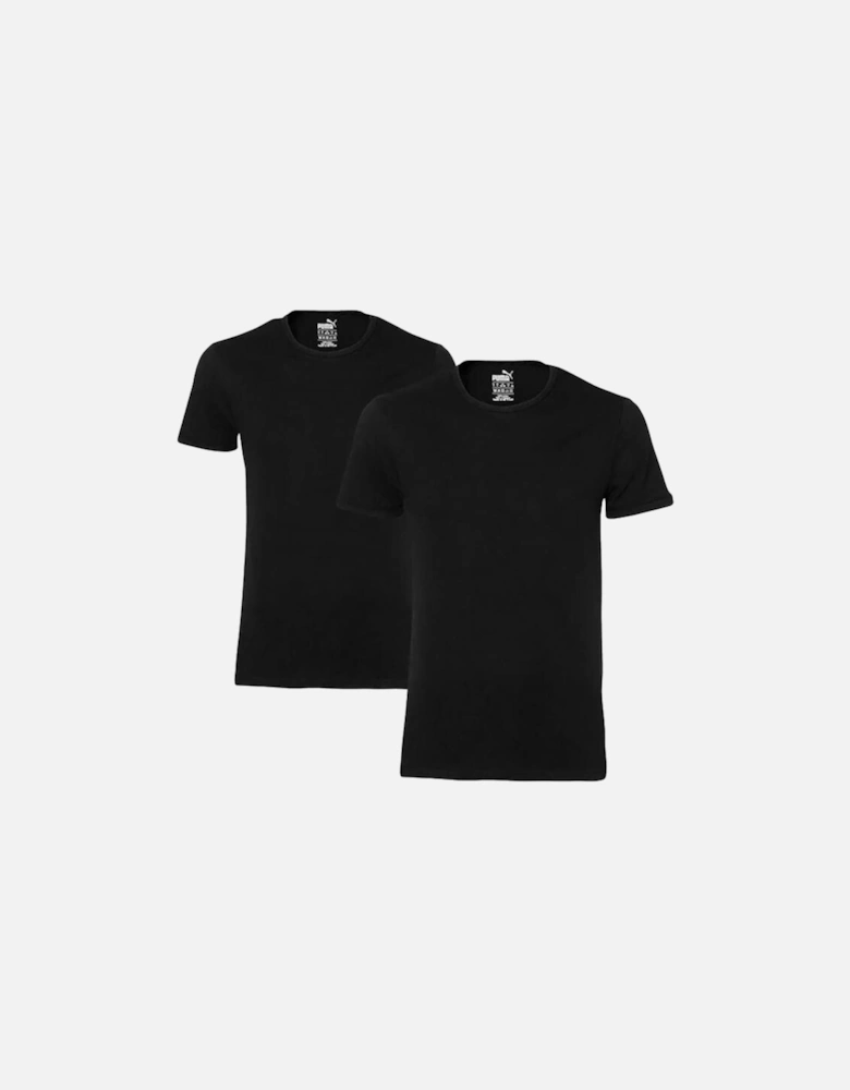 2-Pack Crew-Neck T-Shirts, Black