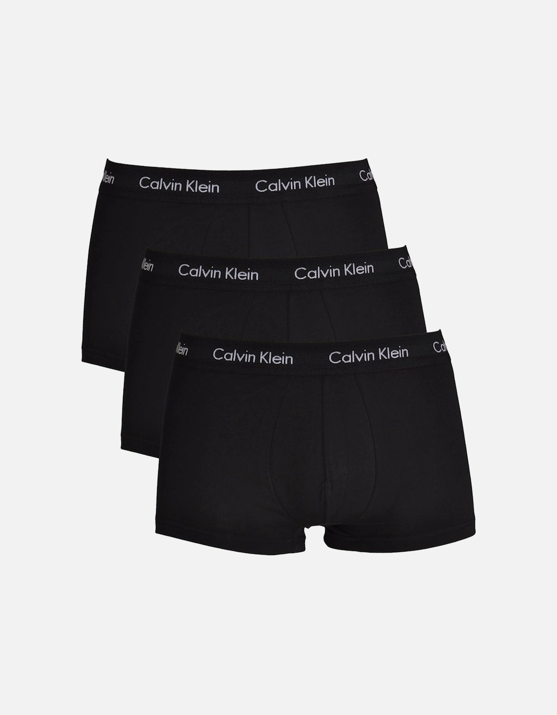 3-Pack Low-Rise Boxer Trunks, All Black, 4 of 3