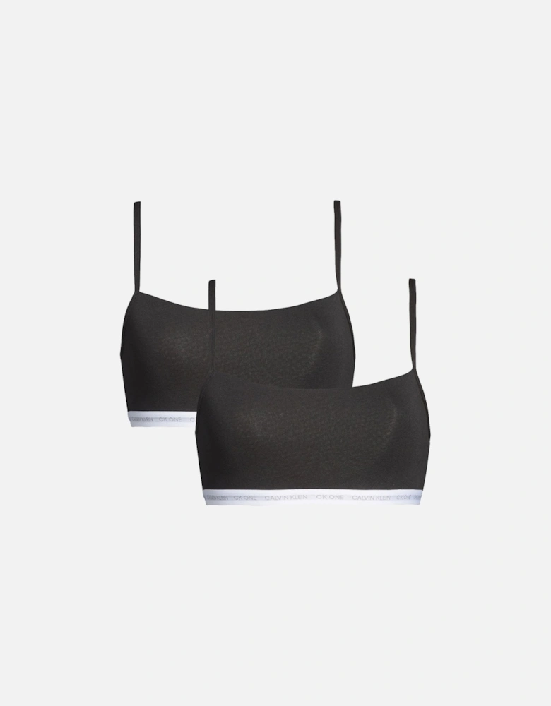 CK One 2-Pack Bralette, Black