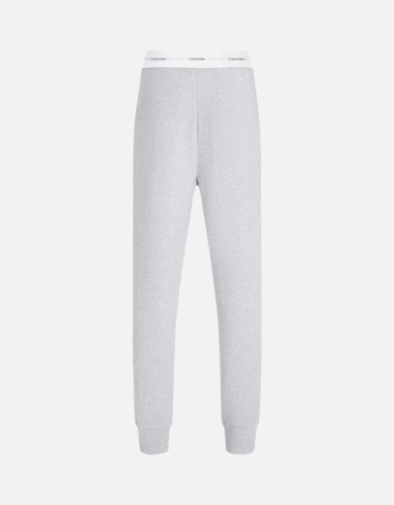 Modern Terry Logo Waistband Jogging Bottoms, Grey Heather