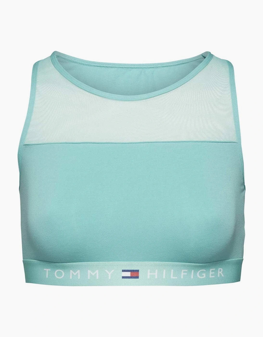 Tommy Hilfiger Tommy Hilfiger Women's Sheer Flex Cotton Bralette, Pool Blue