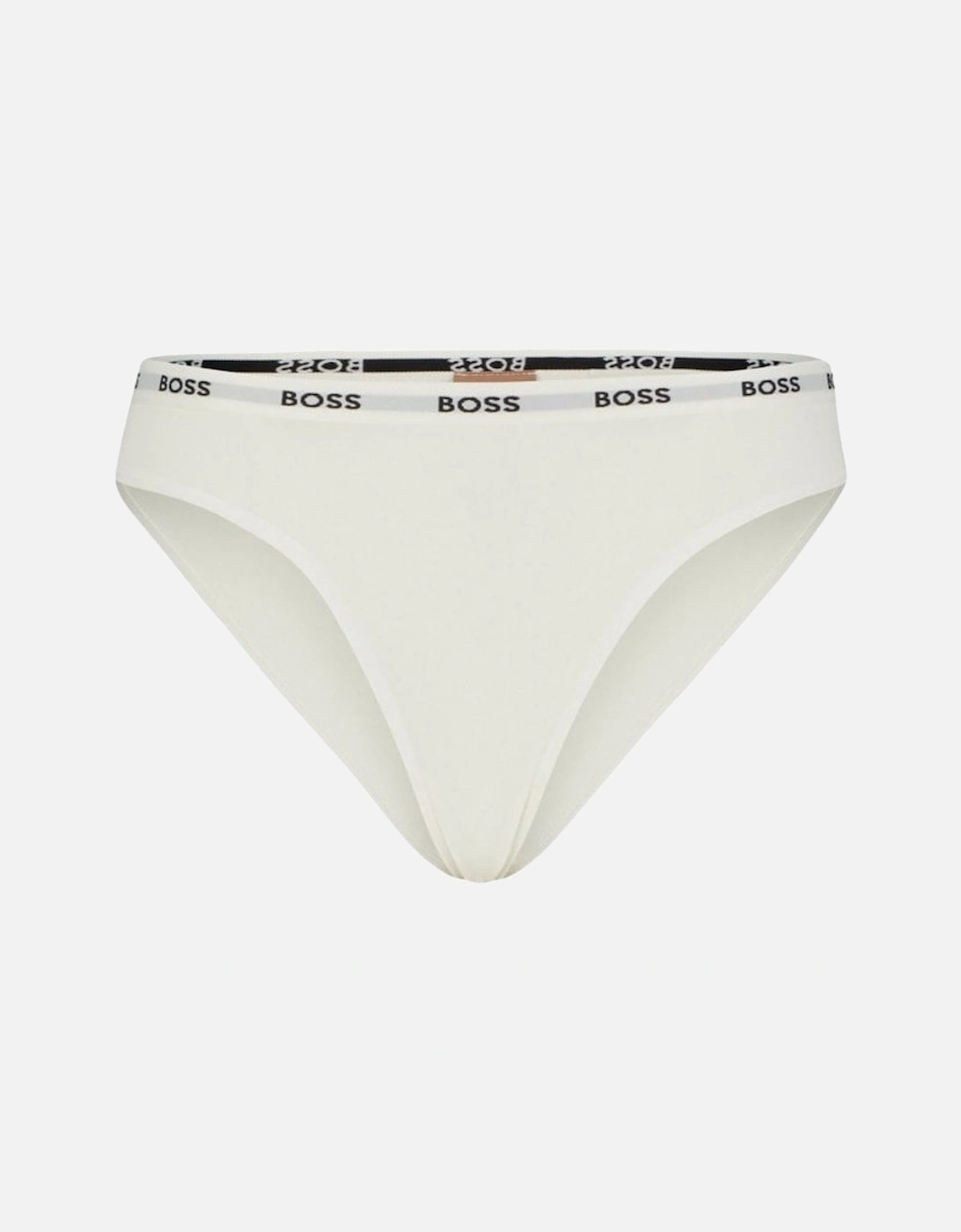 Logo Waistband Brief, White