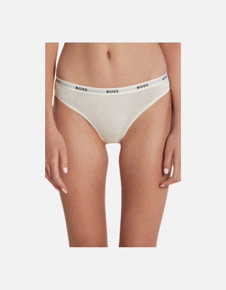 Logo Waistband Brief, White