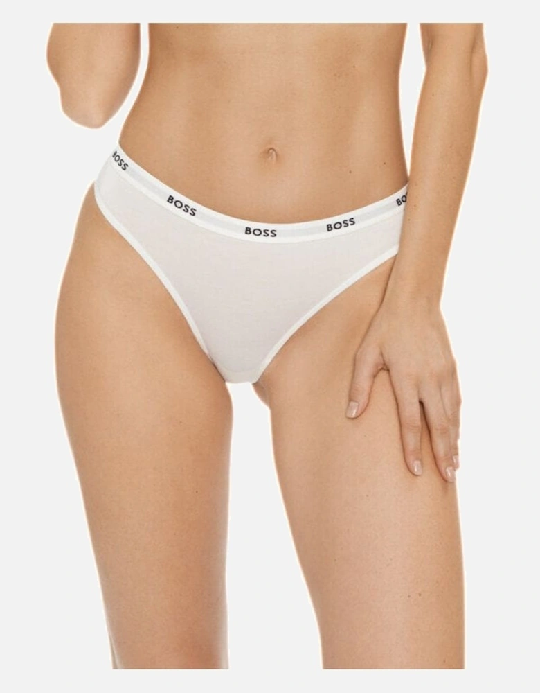 Logo Waistband Brief, White