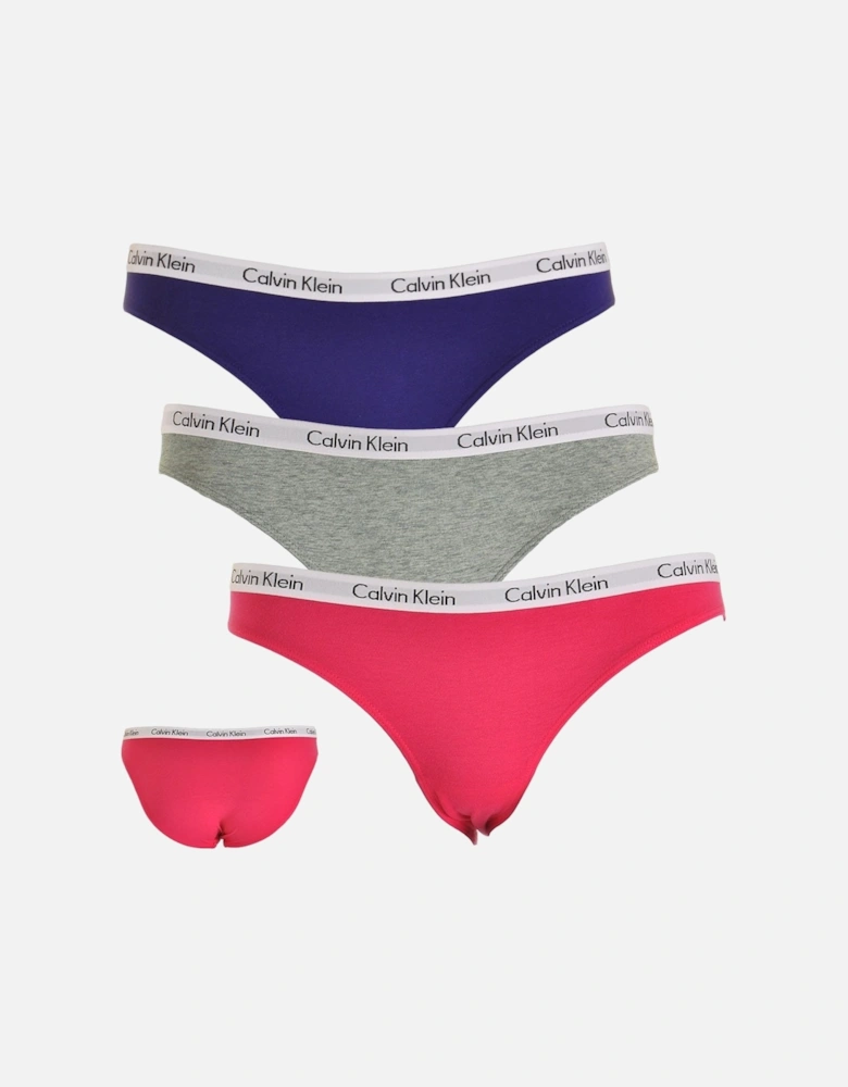 Carousel 3-Pack Bikini Briefs, Salvia / Grey Heather / Sultry