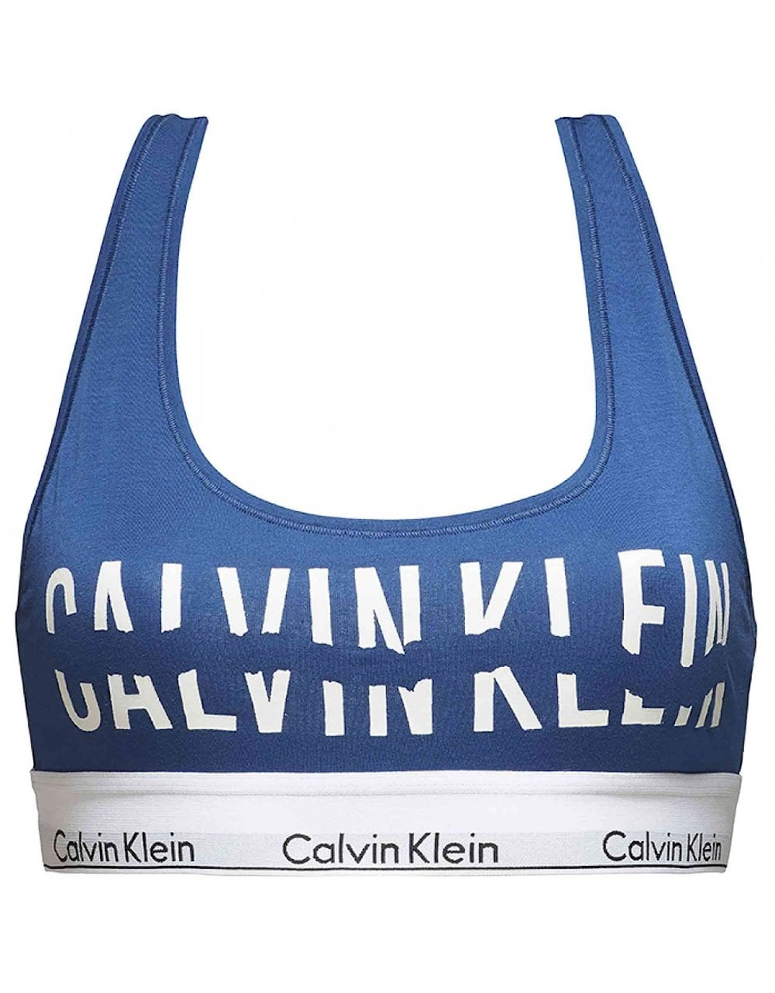 Calvin Klein Women's Modern Cotton Bralette, Orion - Blue - Size: 14