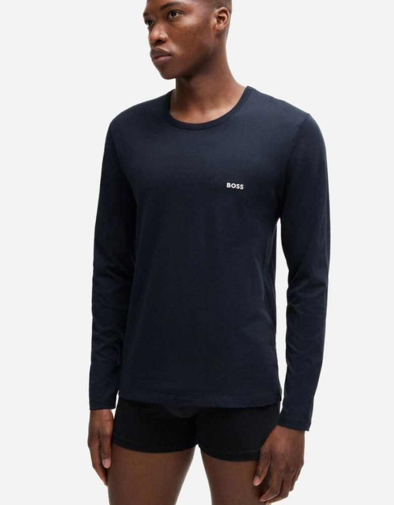 3-Pack Long-Sleeve Tops, Black/Khaki/Navy