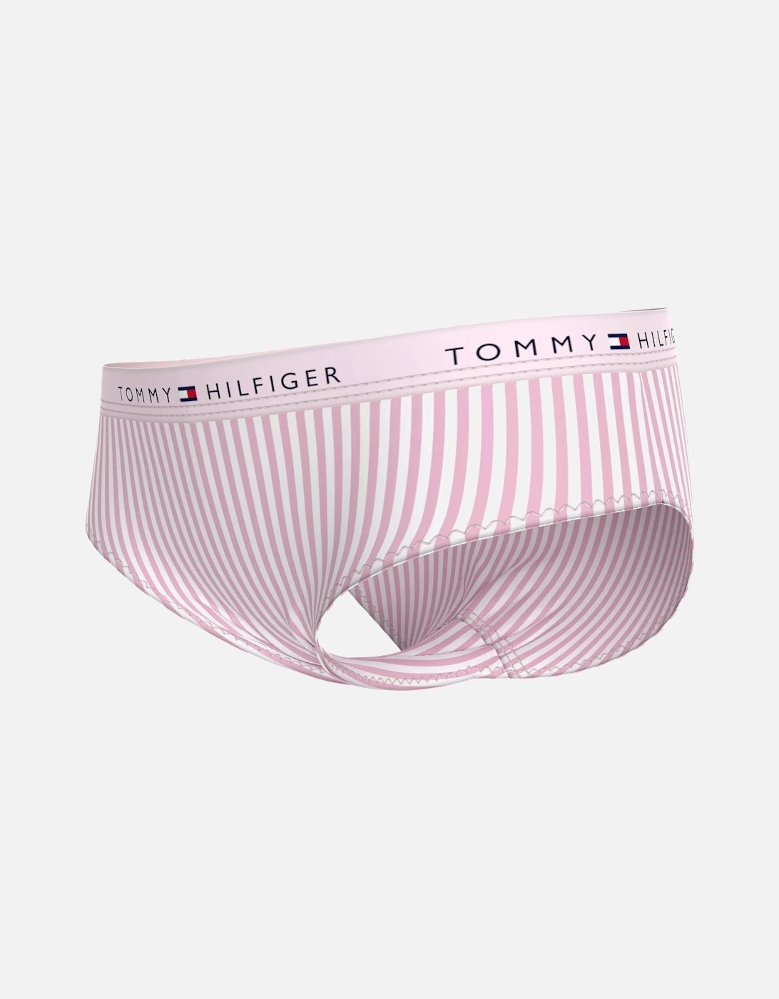 Girls 2-Pack Ithica Stripe Print Hipster Briefs, Pink/Navy