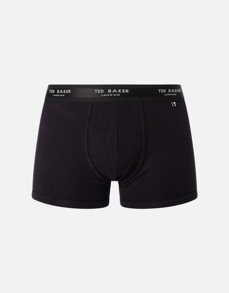 3-Pack Contrast Logo Boxer Trunks, Grey Mix