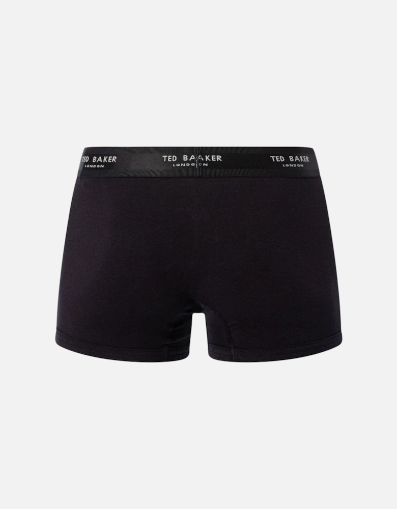 3-Pack Contrast Logo Boxer Trunks, Grey Mix