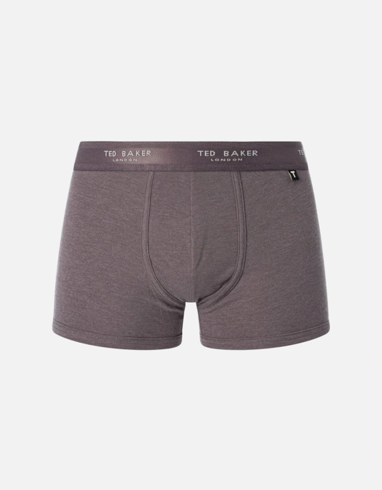 3-Pack Contrast Logo Boxer Trunks, Grey Mix