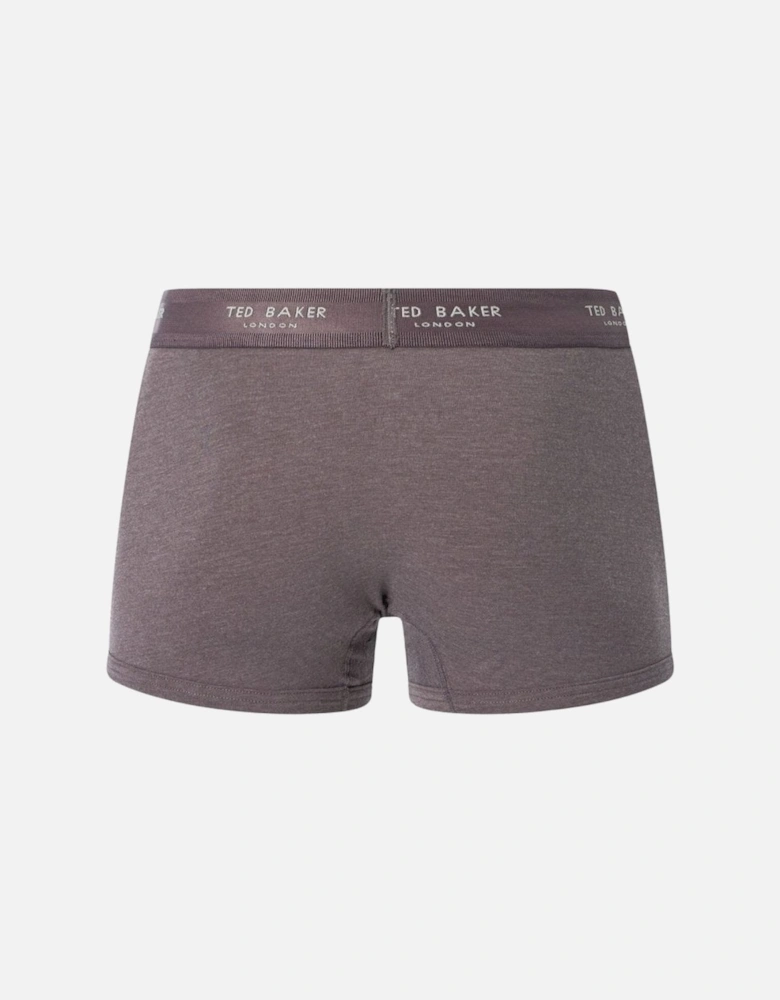 3-Pack Contrast Logo Boxer Trunks, Grey Mix