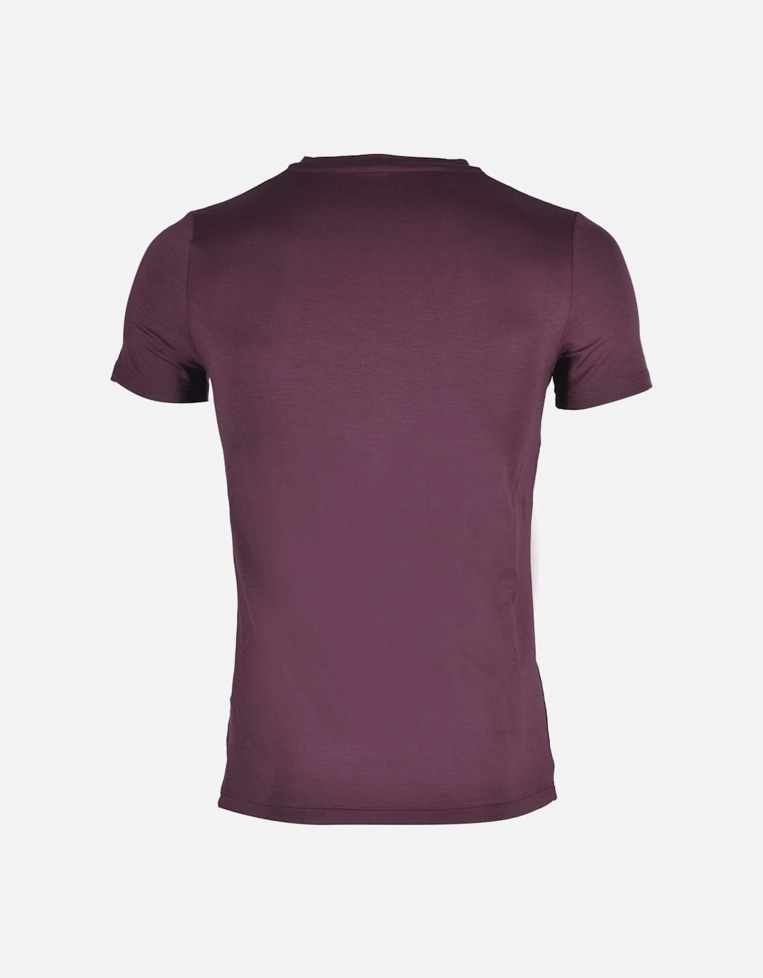 Tencel Soft V-Neck T-Shirt, Burgundy