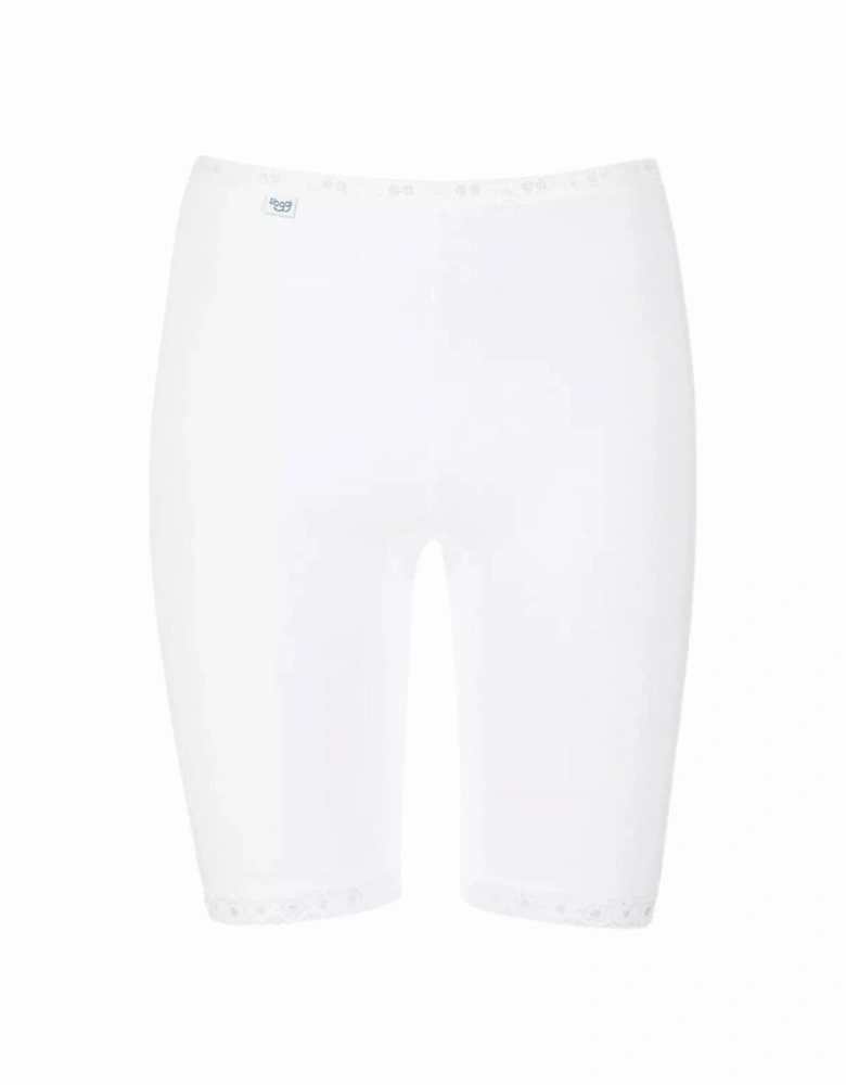 Basic+ Cotton Long Shorts, White