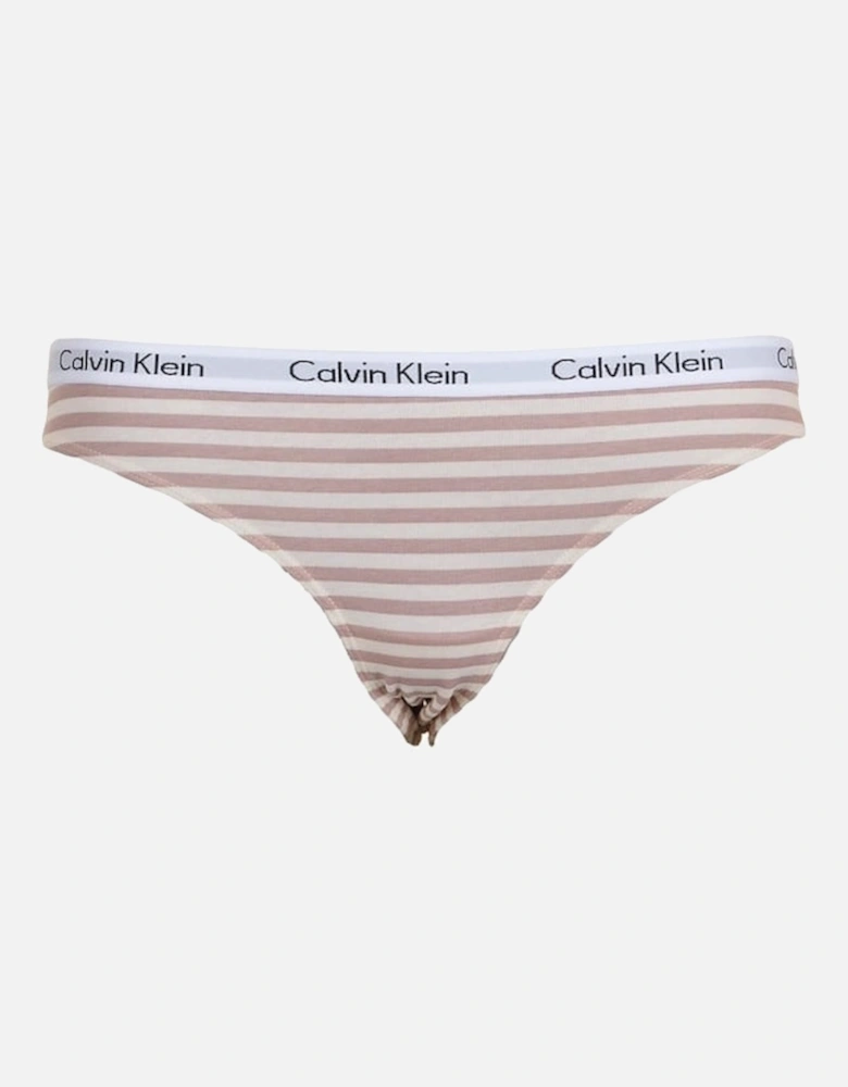 Carousel 3-Pack Bikini Briefs, White/Red/Stripe