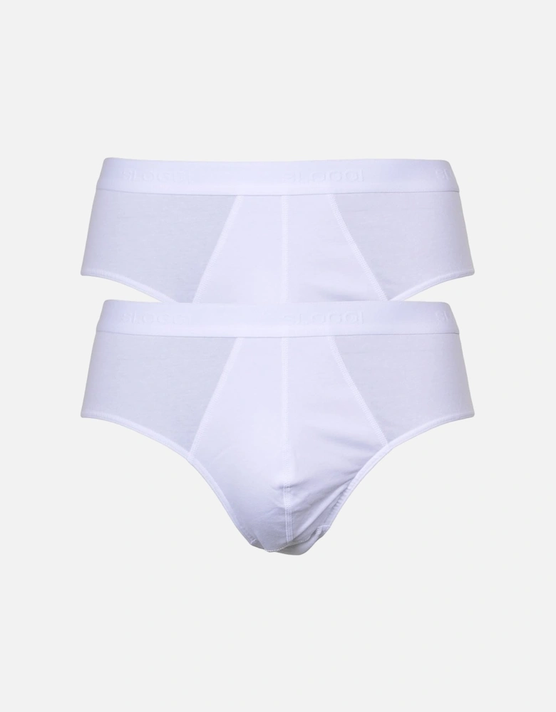 24/7 2-Pack Men's Midi Briefs, White