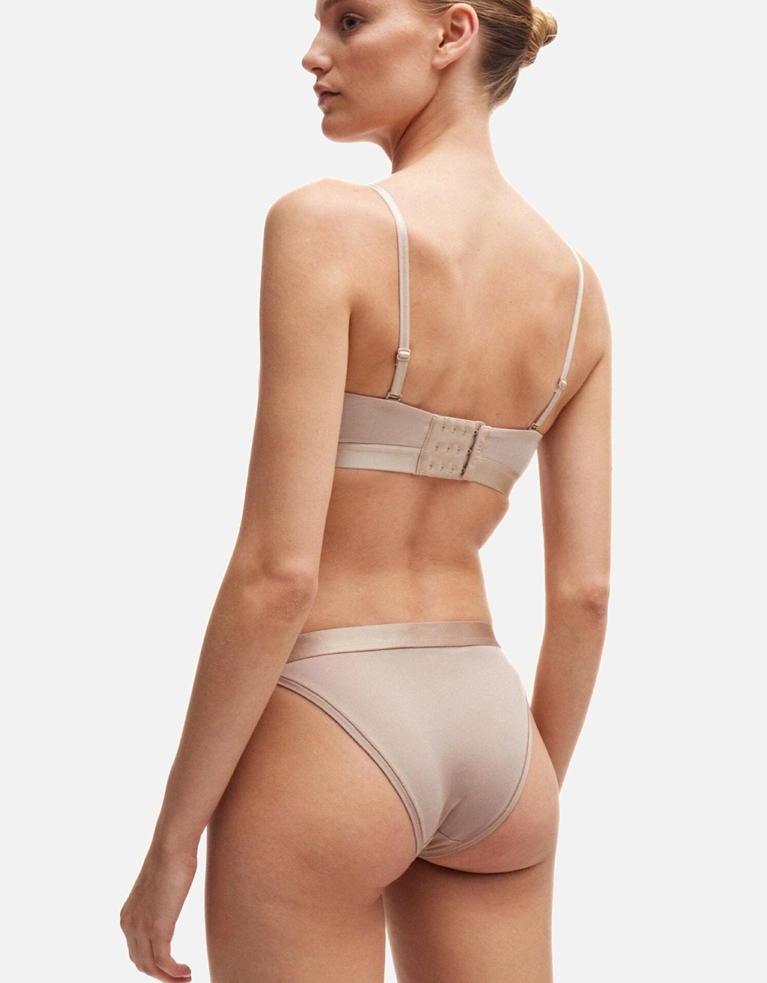 Bea Cotton Modal Brief, Light Beige