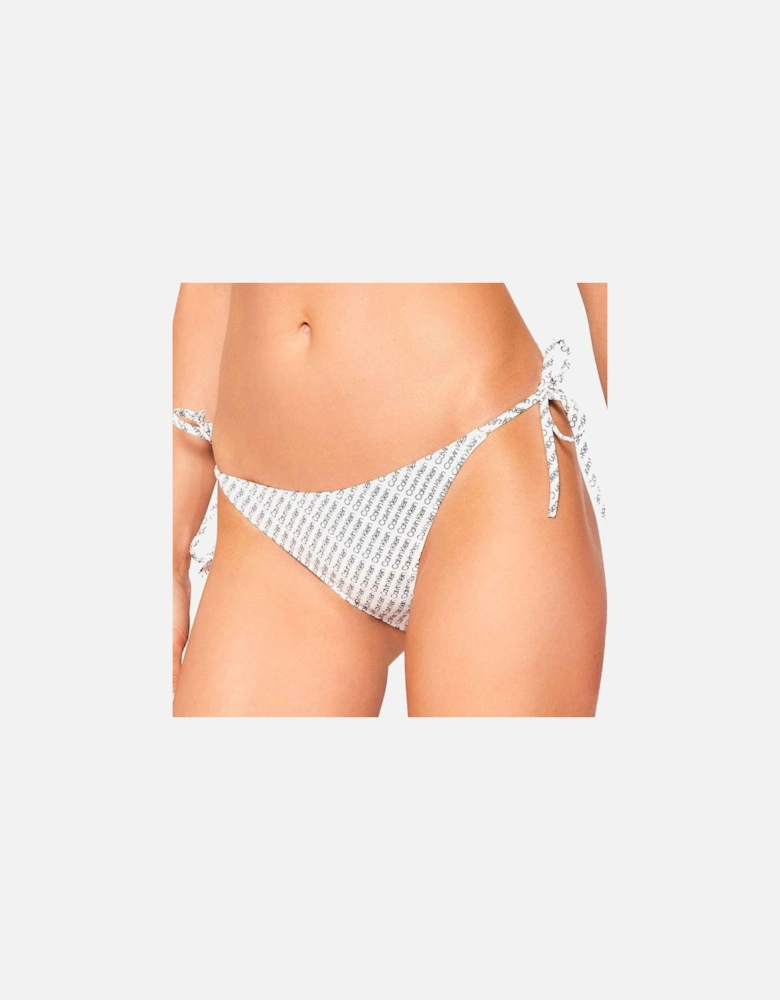 Side Tie Swimwear Bikini Bottom, CK NYC Diagonal Logo