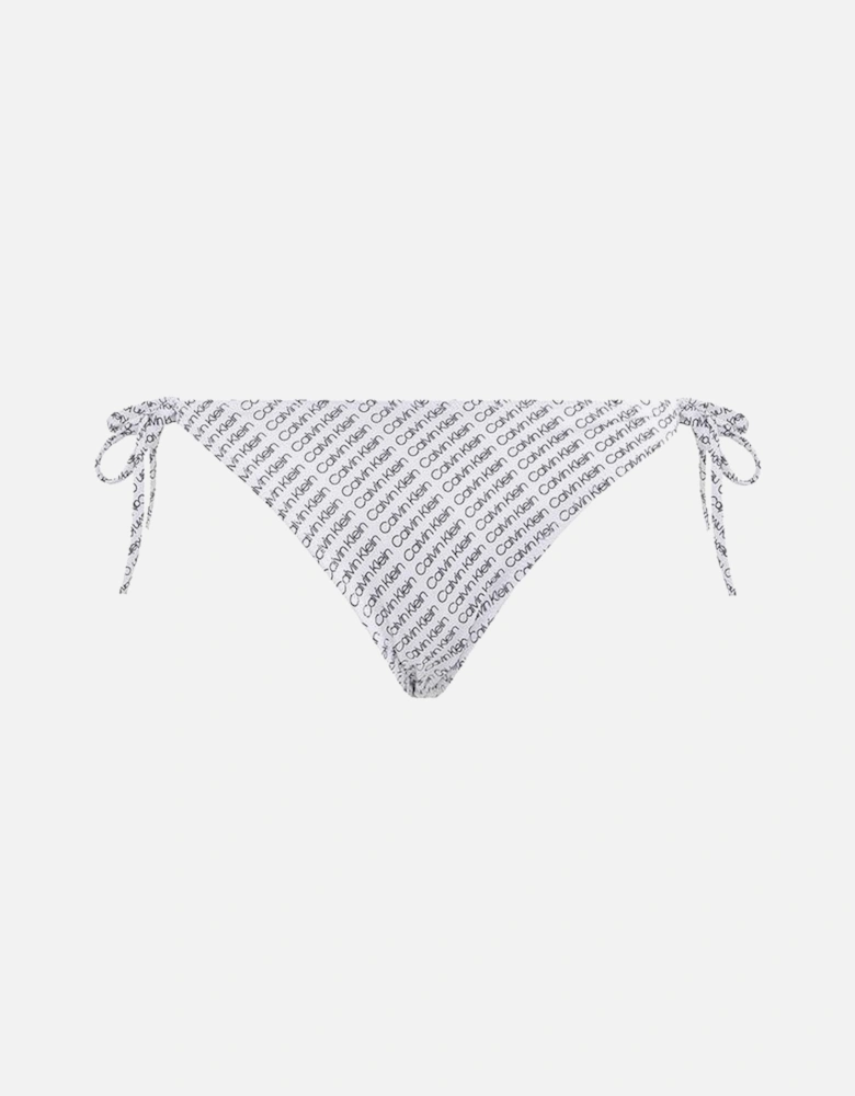 Side Tie Swimwear Bikini Bottom, CK NYC Diagonal Logo