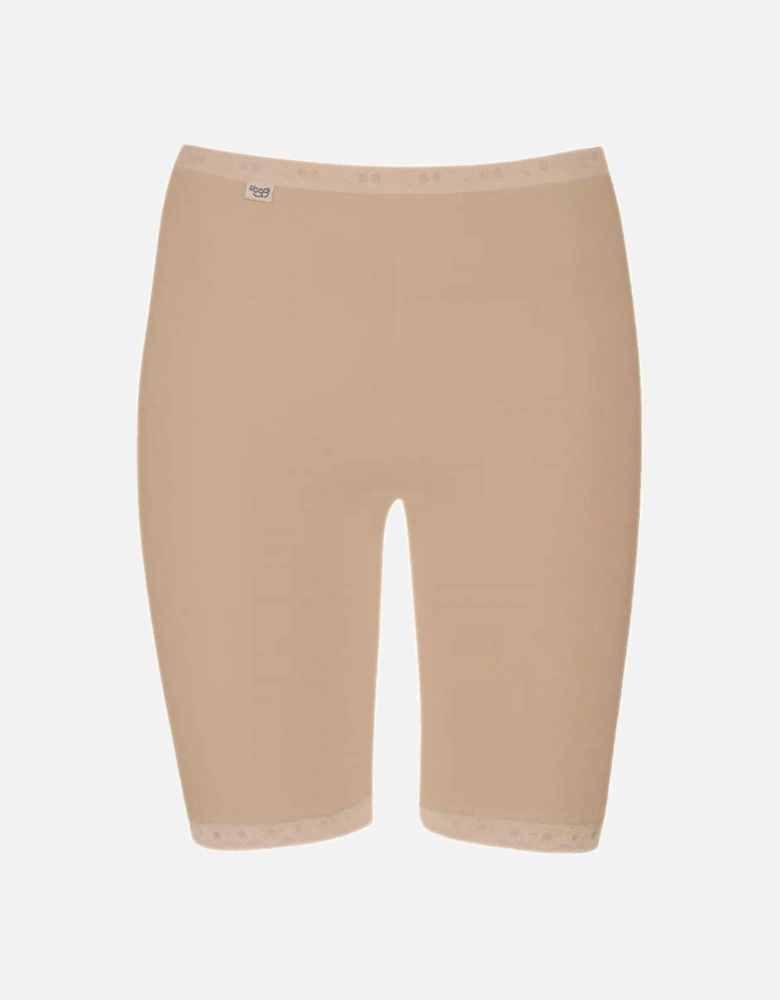 Basic+ Cotton Long Shorts, Skin