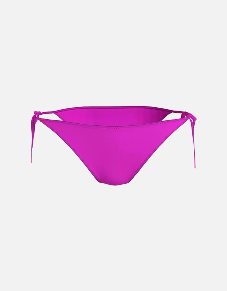 Side Tie Swimwear Bikini Bottom, Helio Hue