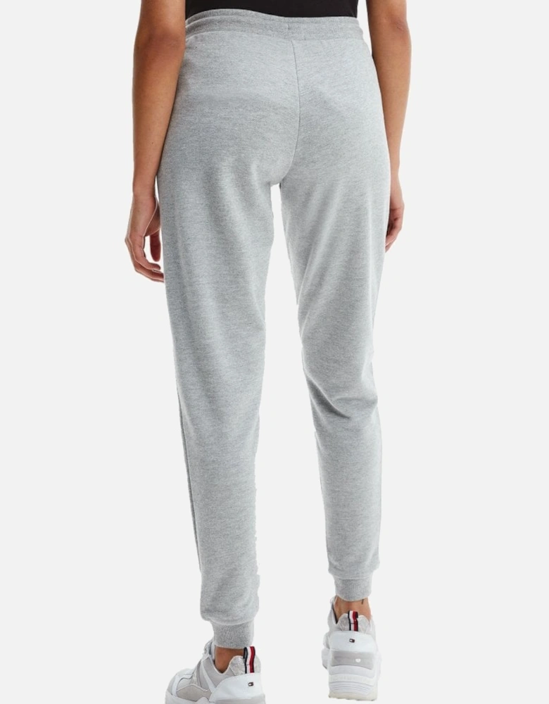 Logo Embroidered Tapered Track Pants, Medium Grey Heather