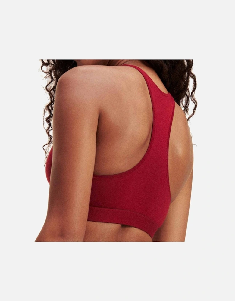 Original Cotton Bralette, Rhubarb