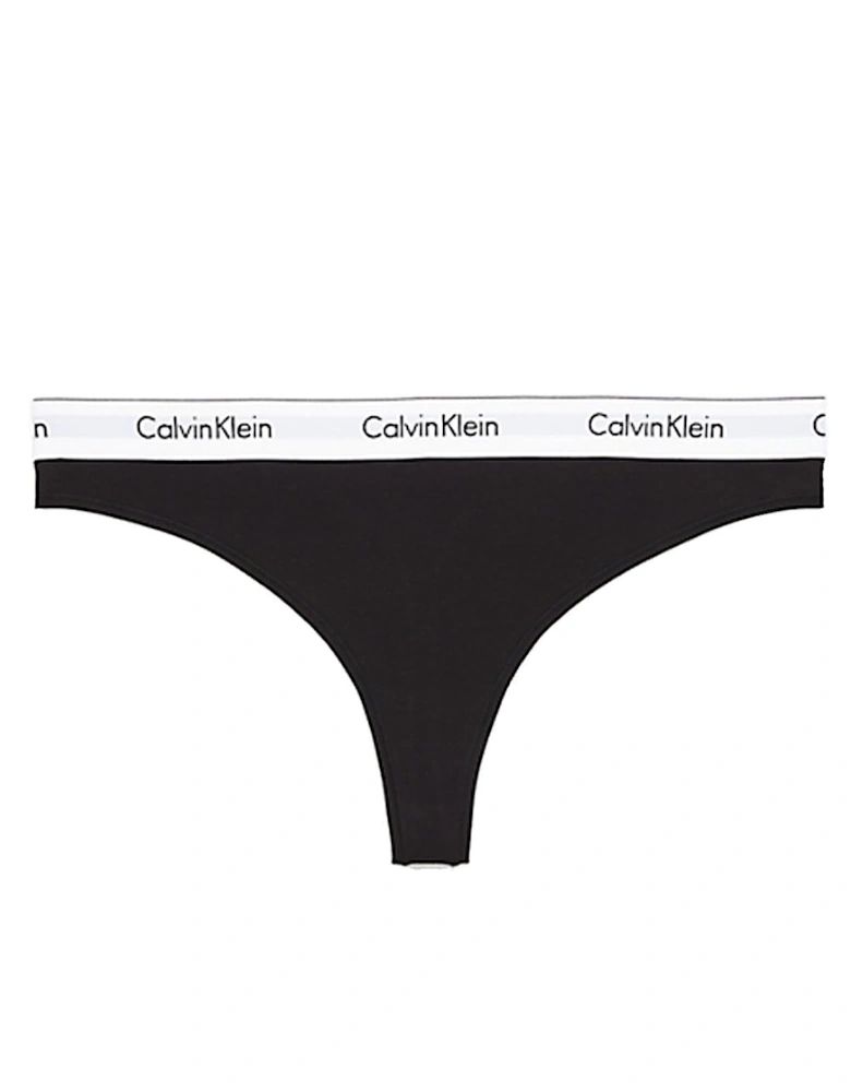 Modern Cotton Plus Thong, Black