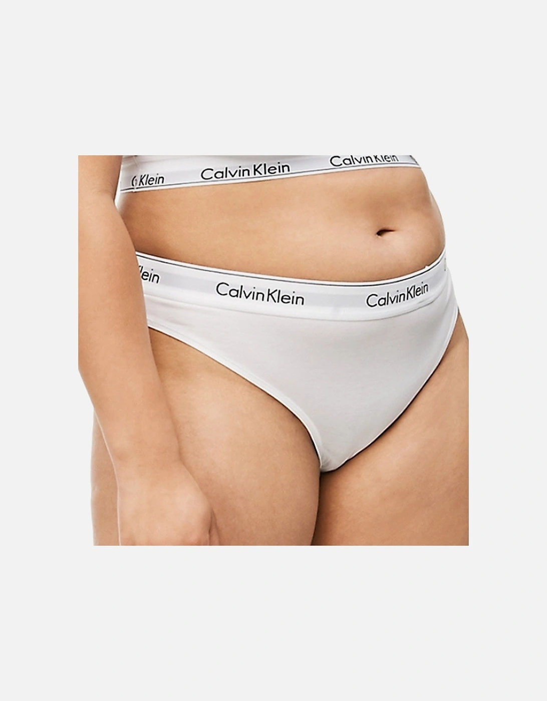 Modern Cotton Plus Thong, White