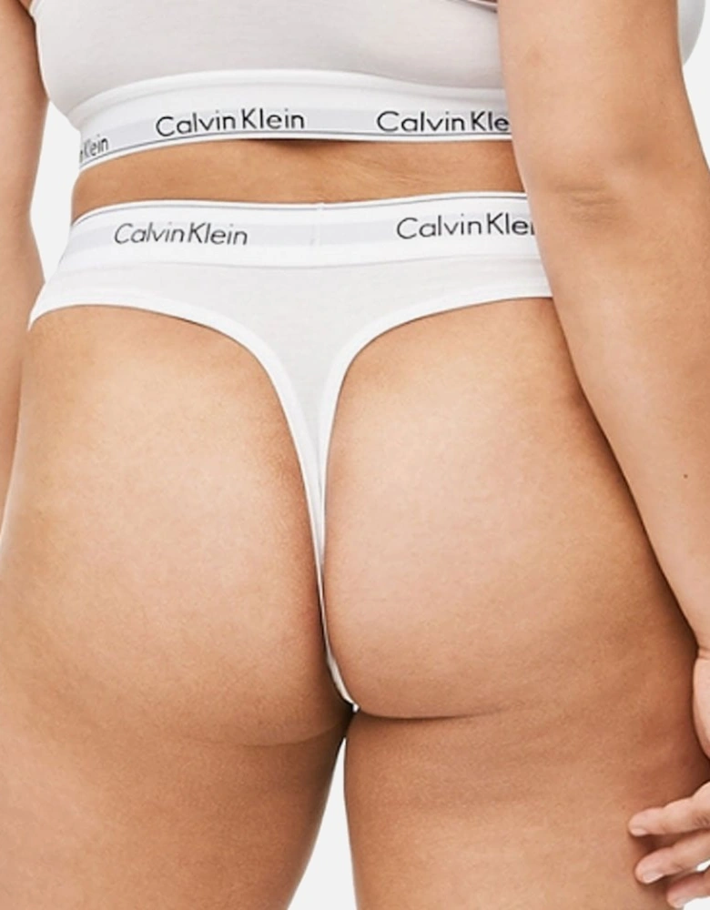 Modern Cotton Plus Thong, White