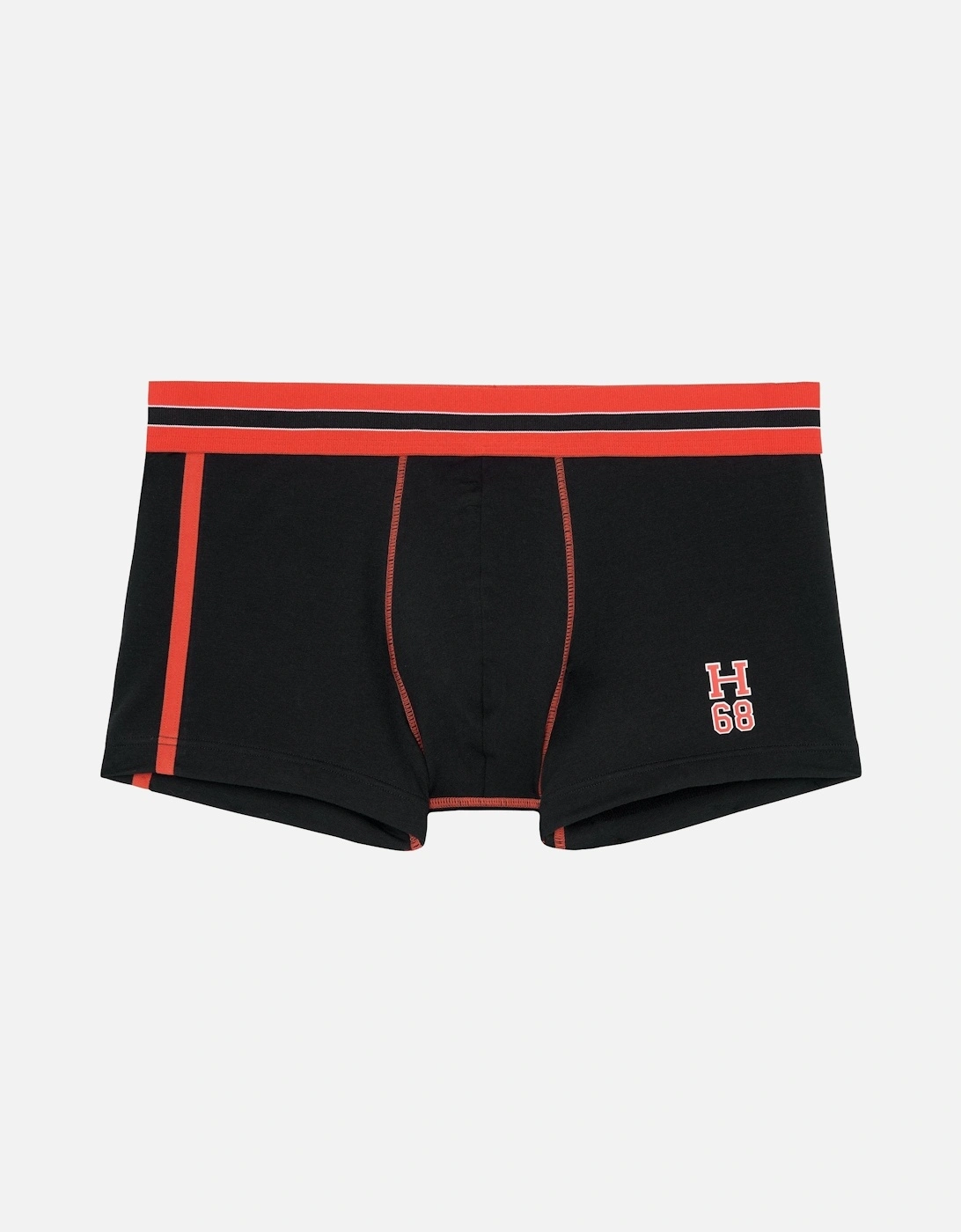 Run Sports Contrast Boxer Trunk, Black/red, 6 of 5