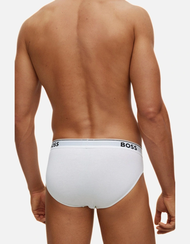 3-Pack Power Logo Briefs, White