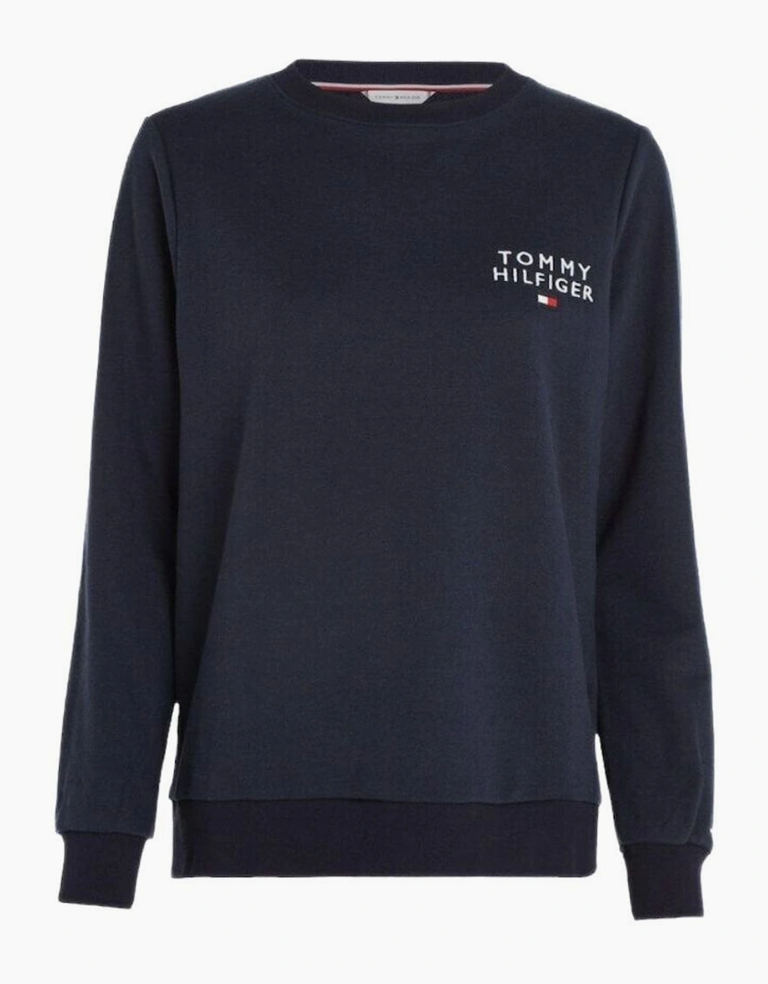 Tommy Hilfiger Women's Women's TH Original Tracksuit Sweatshirt, Navy - Black - Size: 10