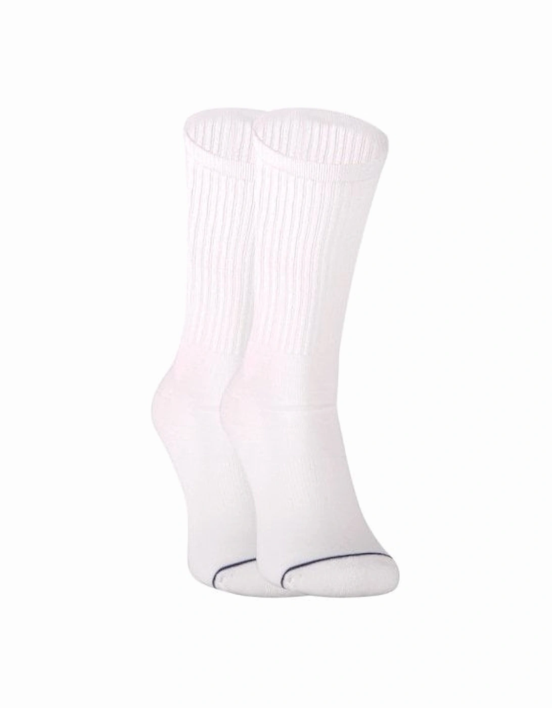 3-Pack Athleisure Sports Socks, Black/White/Grey