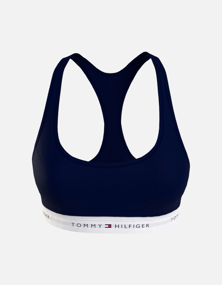 Curve Tommy Icons Unlined Bralette, Navy