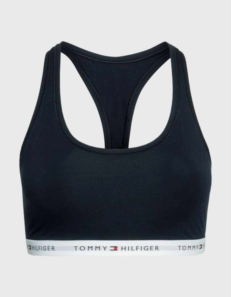 Curve Tommy Icons Unlined Bralette, Navy