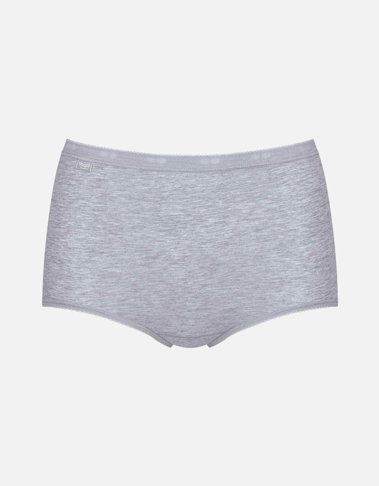 Basic 3 Pack Maxi Brief, Grey / Ink Grey / Sky