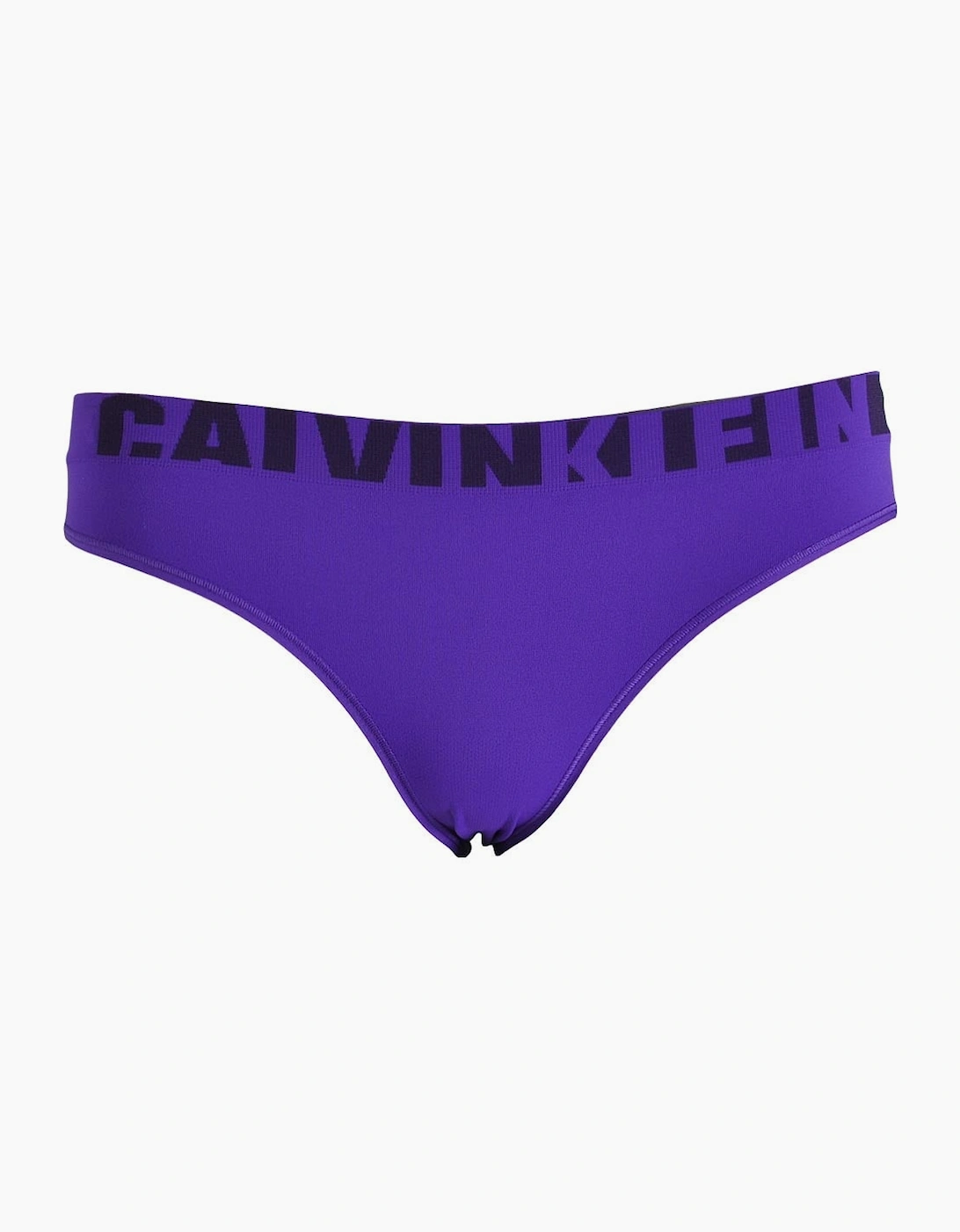 Calvin Klein Women's Purple Seamless Logo Bikini Brief, Polymer Blue - : None/10 S
