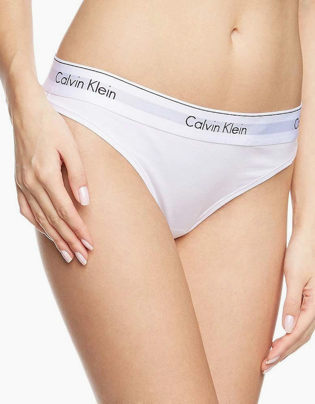 Calvin Klein Women's White Modern Cotton Thong,  16 Xl