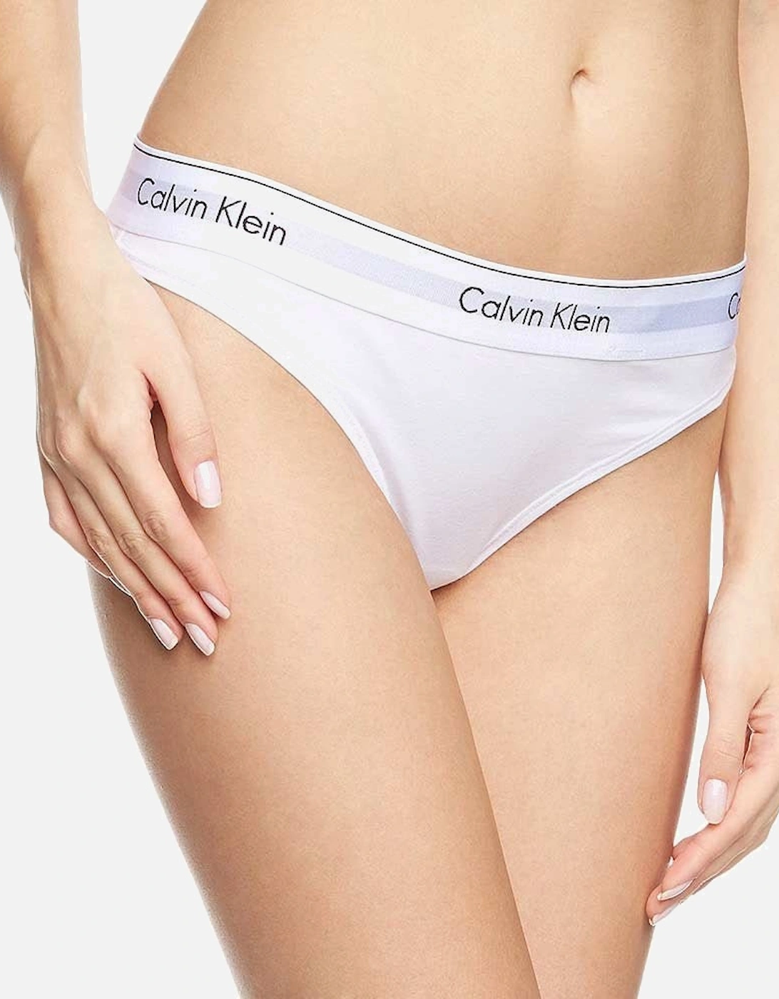 Modern Cotton Thong, White, 3 of 2