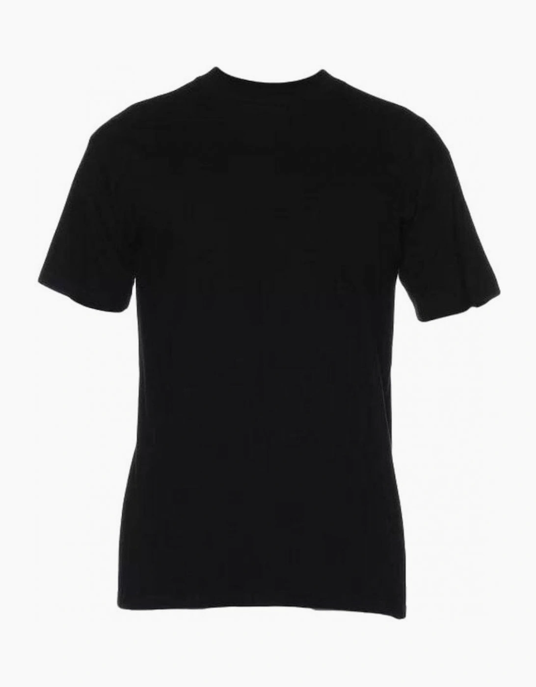 Hom Men's Black Harro Mercerised Cotton Crew-Neck T-Shirt, - Size: 36