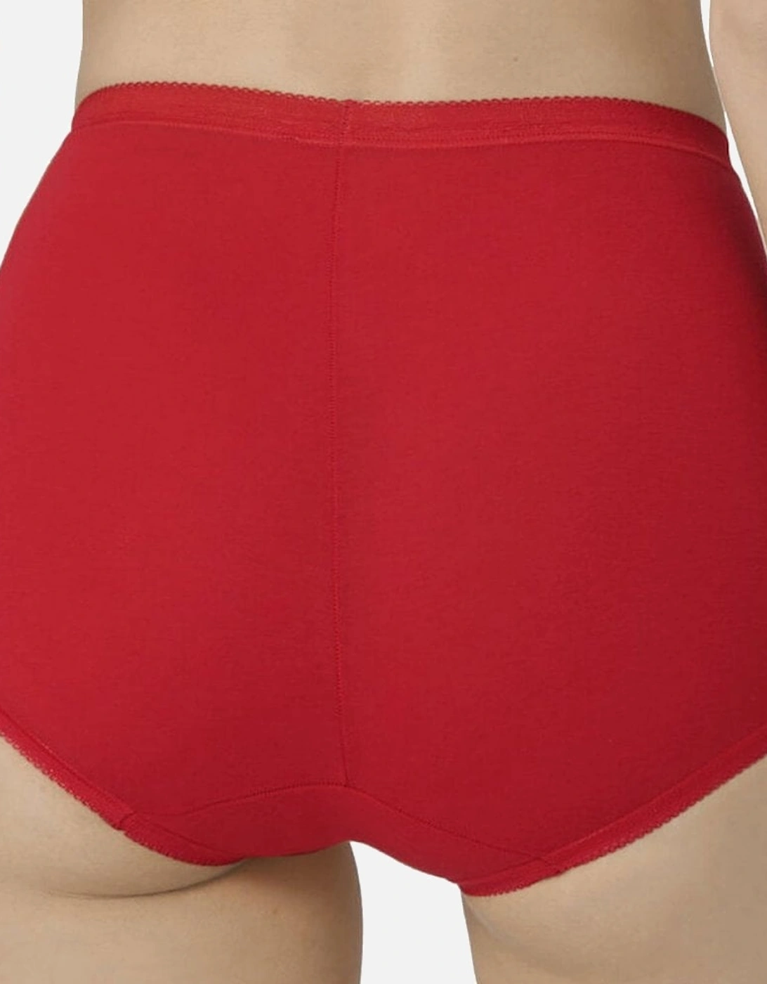 Basic 3 Pack Maxi Brief, Red / Light Combination