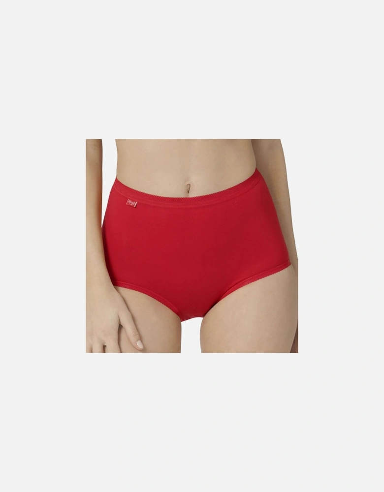 Basic 3 Pack Maxi Brief, Red / Light Combination