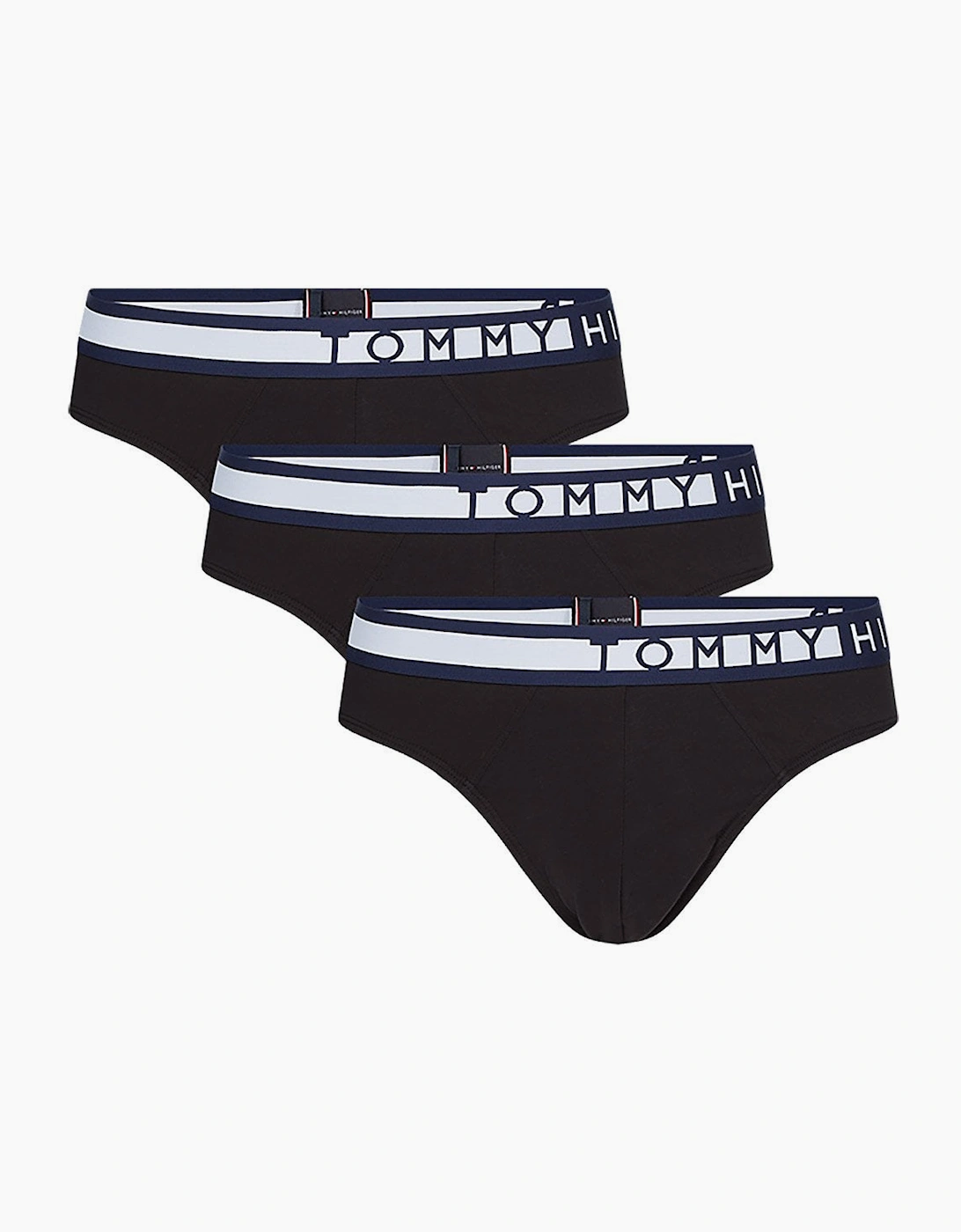Tommy Hilfiger Men's Black 3-Pack Briefs, Pvh - : 35/34/32 L