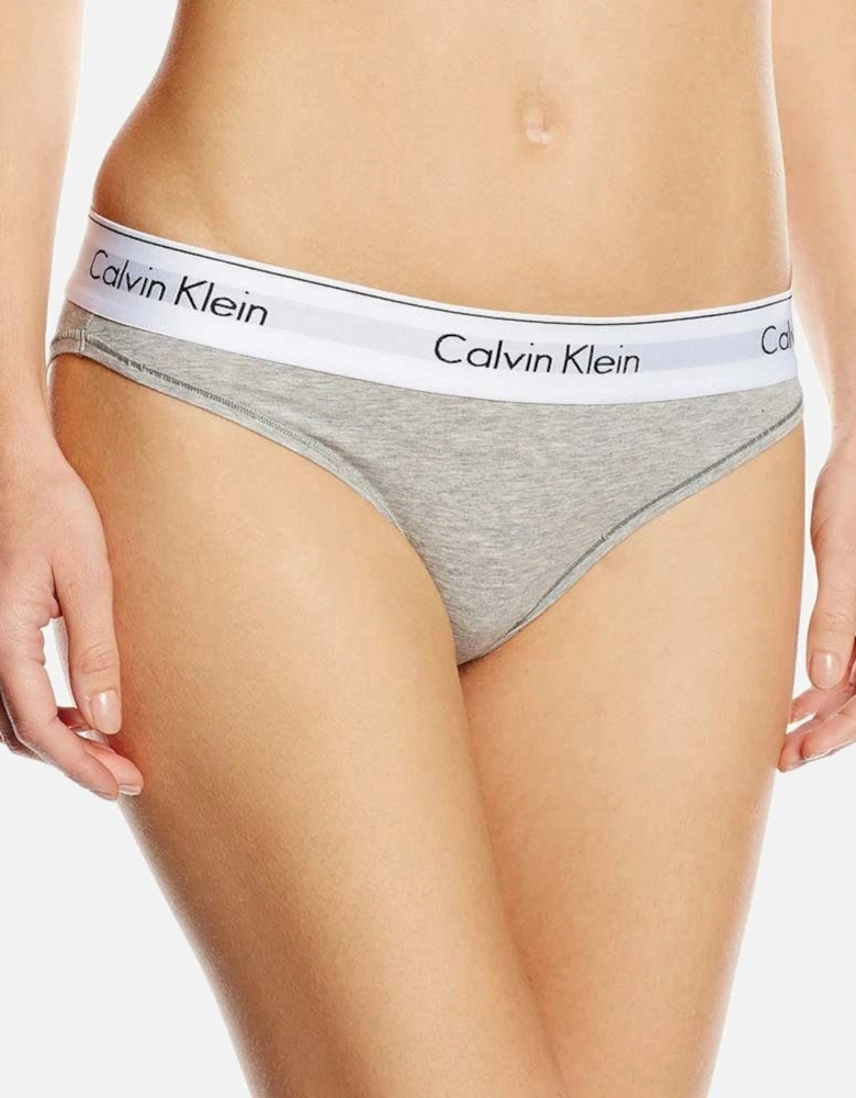 Modern Cotton Bikini Brief, Grey Heather