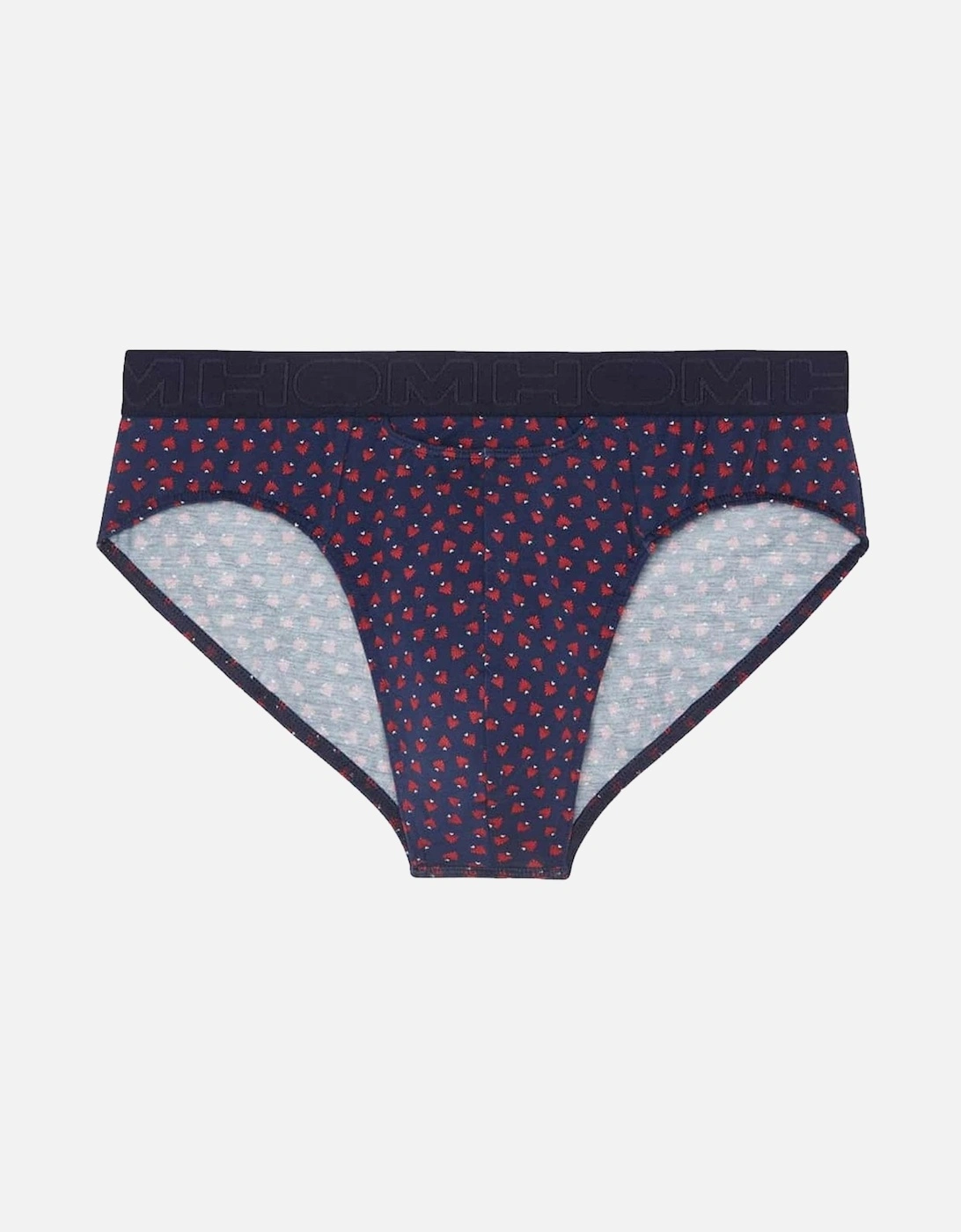 HO1 Giens Cotton Modal Mini Brief, Navy Print, 4 of 3