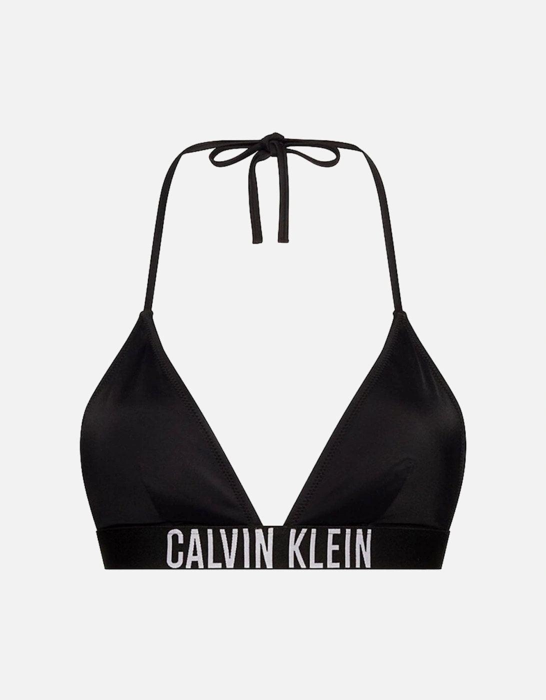 Calvin Klein Women's Swimwear Intense Power Triangle Bikini Top, Black - Size: S