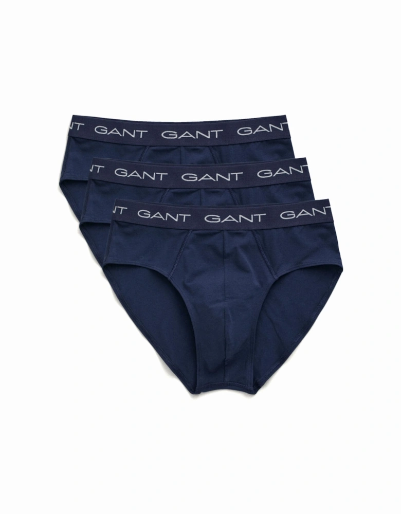 3-Pack Classic Logo Men's Briefs, Navy